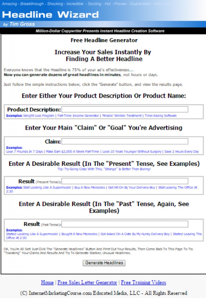 Learn How To Write Headlines from Savvy-Writer.