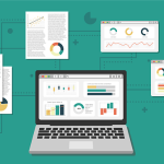 conversion rate: graphic showing a variety of digital marketing data including website stats